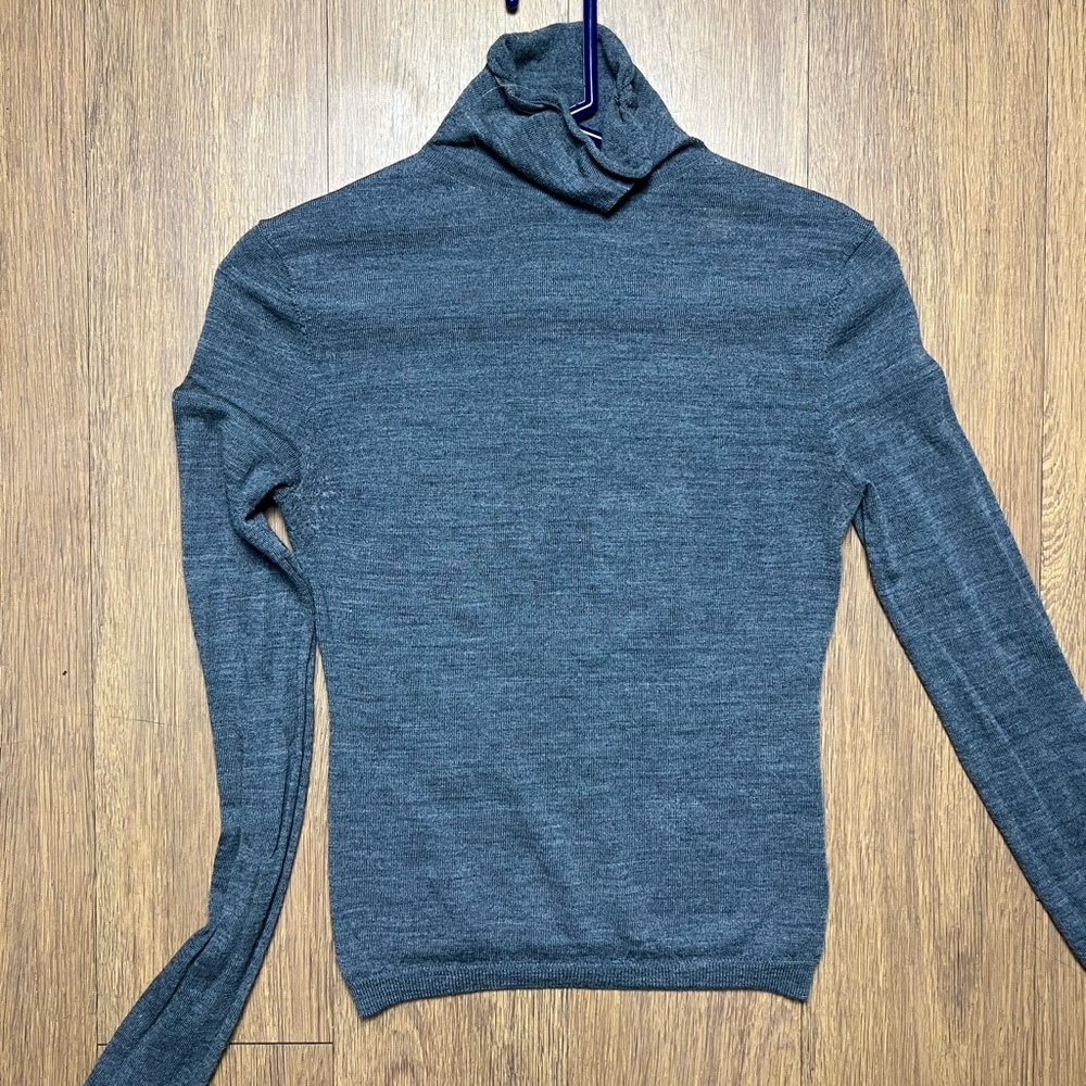 Reformation Women's Gray Turtleneck Sweater